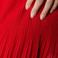 Lorraine Dress in Crimson